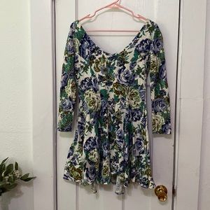 Actual Vintage 80’s Floral A-Line Dress (M)